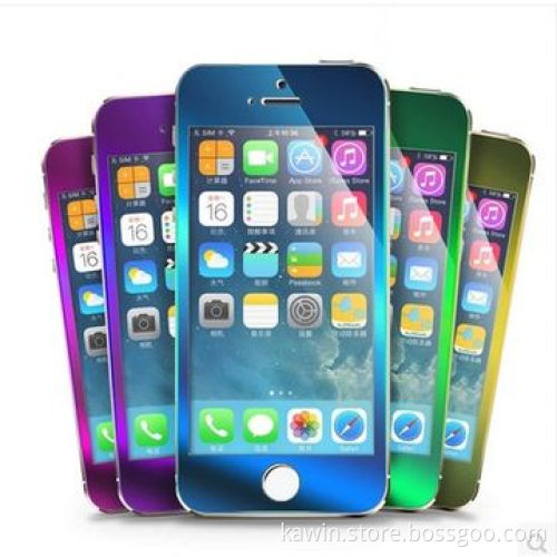 9H hardness color tempered glass screen protector, Japan glass material
